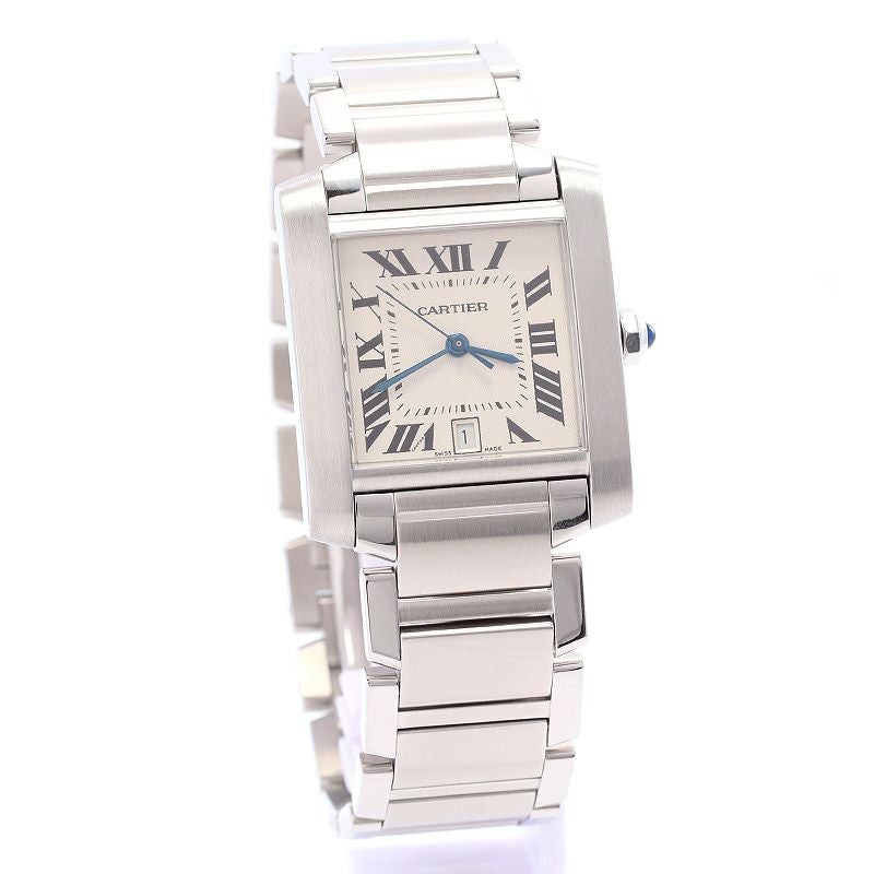 【中古】CARTIER TANK FRANCAISE LARGE MODEL カルティエ タンクフランセーズLM W51002Q3