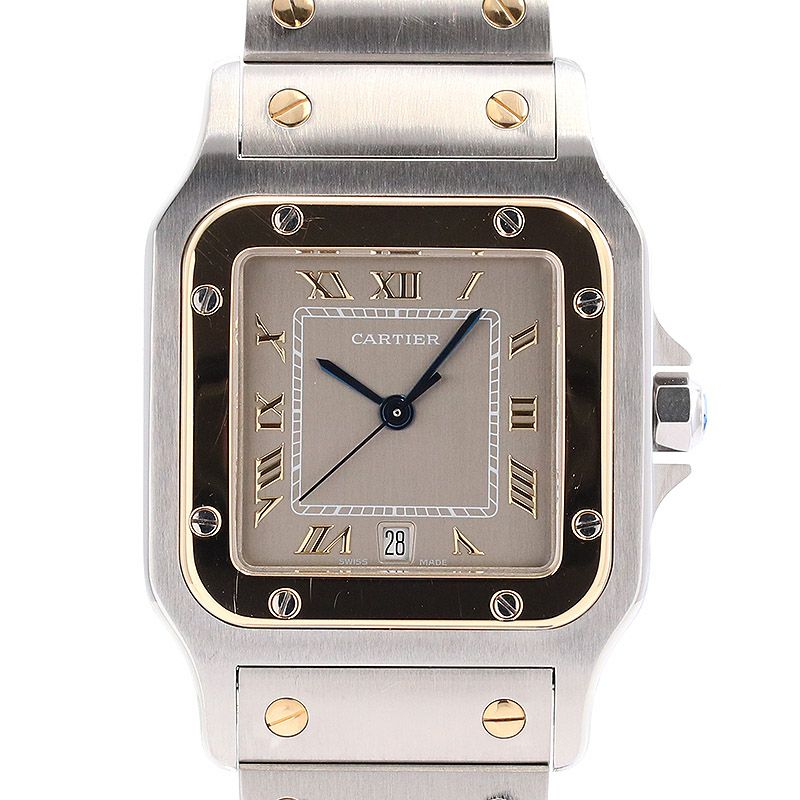 【中古】CARTIER SANTOS GALBEE LARGE MODEL カルティエ サントスガルベLM W20030C4