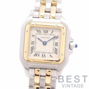 【中古】CARTIER PANTHERE SMALL MODEL 2ROW / PANTHERE FIGARO WATCH SMALL MODEL カルティエ パンテールSM 2ロウ / パンテール クラシック & フィガロ SM 2ロウ W25029B6