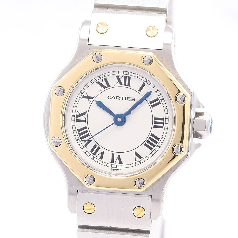 【中古】CARTIER SANTOS RONDE SMALL MODEL / SANTOS OCTAGON SMALL MODEL カルティエ サントスロンドSM / サントスオクタゴンSM 82037288