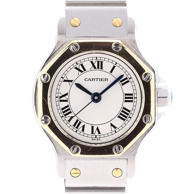 【中古】CARTIER SANTOS RONDE SMALL MODEL / SANTOS OCTAGON SMALL MODEL カルティエ サントスロンドSM / サントスオクタゴンSM 82037288