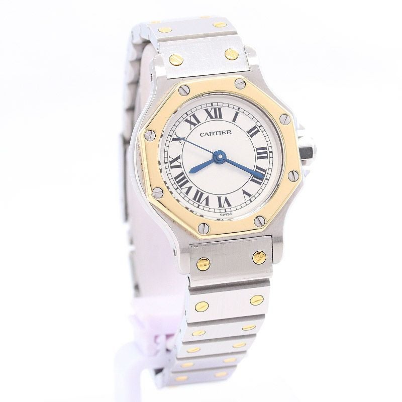 【中古】CARTIER SANTOS RONDE SMALL MODEL / SANTOS OCTAGON SMALL MODEL カルティエ サントスロンドSM / サントスオクタゴンSM 82037288