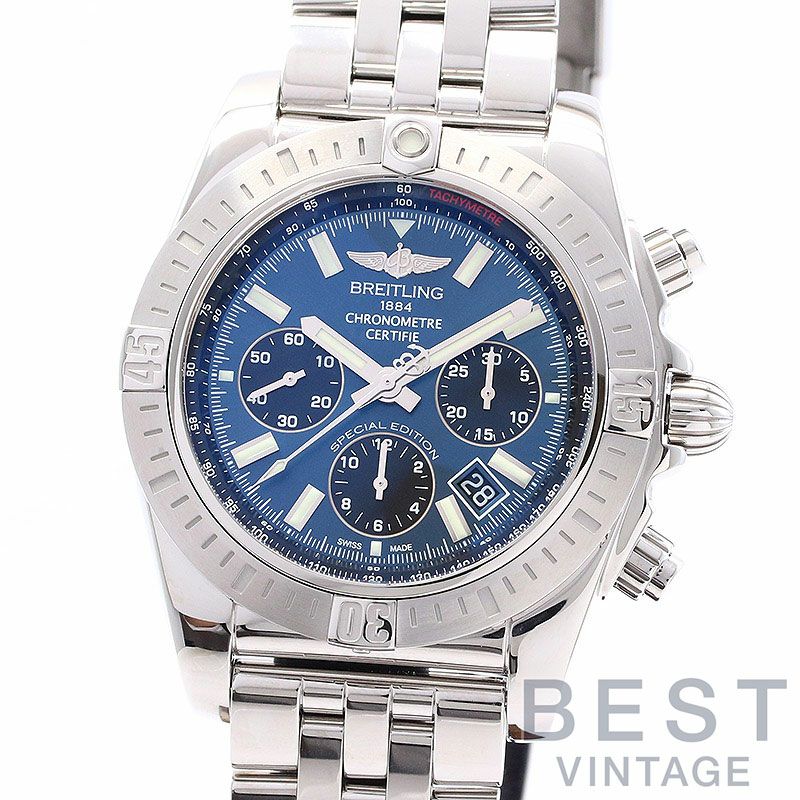 【中古】BREITLING CHRONOMATJSP JAPAN LIMITED ブライトリング クロノマットJSP AB0115111C1A1 (A001C87PA / AB011511/C987/388A )