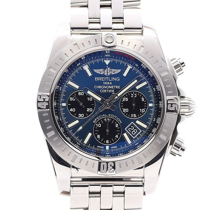 【中古】BREITLING CHRONOMATJSP JAPAN LIMITED ブライトリング クロノマットJSP AB0115111C1A1 (A001C87PA / AB011511/C987/388A )
