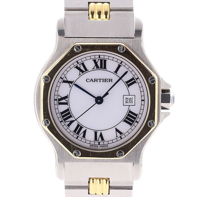 【中古】CARTIER SANTOS RONDE LARGE MODEL / SANTOS OCTAGON LARGE MODEL カルティエ サントスロンドLM / サントスオクタゴンLM 81037232