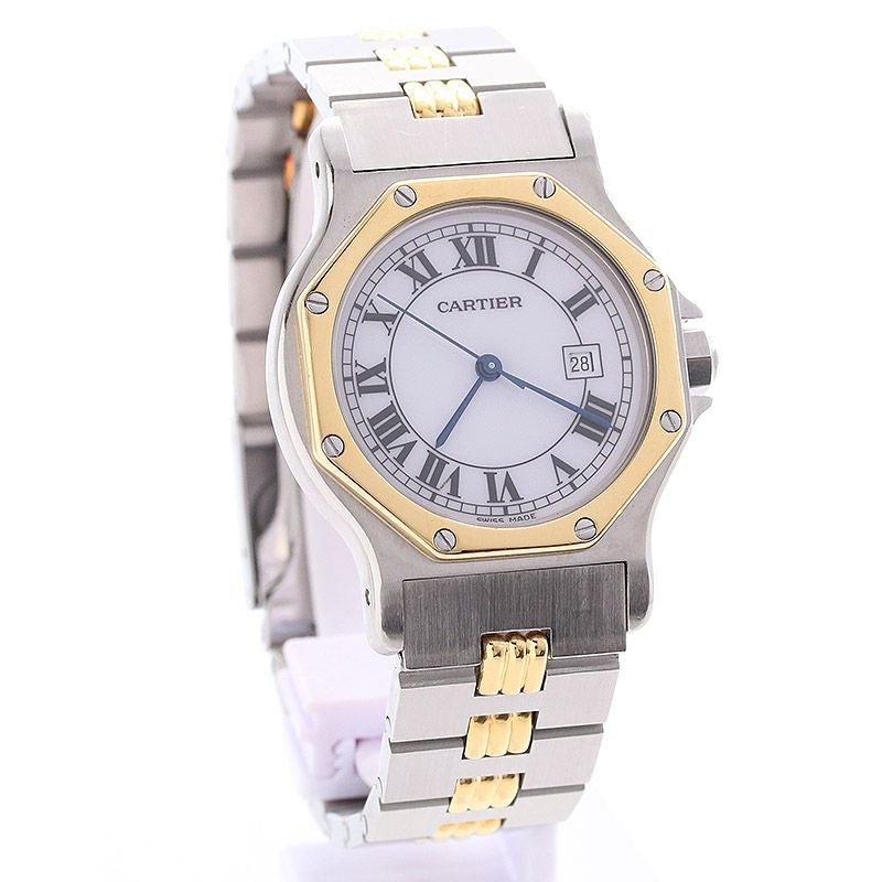 【中古】CARTIER SANTOS RONDE LARGE MODEL / SANTOS OCTAGON LARGE MODEL カルティエ サントスロンドLM / サントスオクタゴンLM 81037232