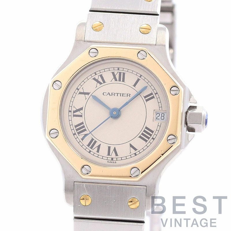 【中古】CARTIER SANTOS RONDE SMALL MODEL / SANTOS OCTAGON SMALL MODEL カルティエ サントスロンドSM / サントスオクタゴンSM W2001683