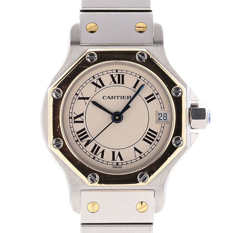【中古】CARTIER SANTOS RONDE SMALL MODEL / SANTOS OCTAGON SMALL MODEL カルティエ サントスロンドSM / サントスオクタゴンSM W2001683