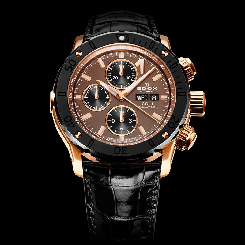EDOX CHRONOFFSHORE-1 CHRONOGRAPH AUTOMATIC SUNSET SPECIAL EDITION エドックス クロノオフショア1 クロノグラフ オートマティック サンセット スペシャルエディション 01122-37R-BRIRGM