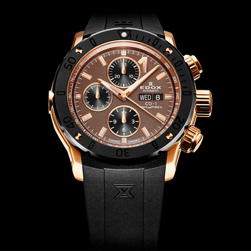 EDOX CHRONOFFSHORE-1 CHRONOGRAPH AUTOMATIC SUNSET SPECIAL EDITION エドックス クロノオフショア1 クロノグラフ オートマティック サンセット スペシャルエディション 01122-37R-BRIRGM