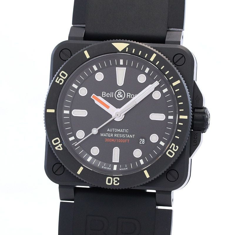 【中古】BELL & ROSS BR03-92 DIVER ベル&ロス BR03-92 ダイバー BR0392-D-BL-CE/SRB