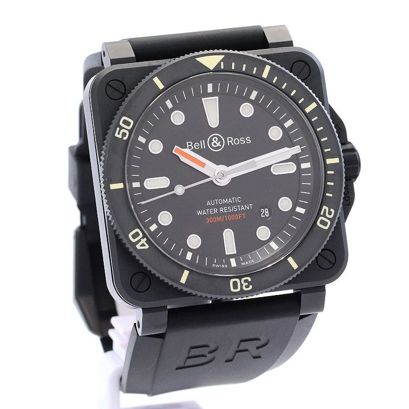 【中古】BELL & ROSS BR03-92 DIVER ベル&ロス BR03-92 ダイバー BR0392-D-BL-CE/SRB