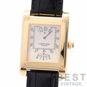【中古】CARTIER TANK A VIS LARGE MODEL TIME & CALENDAR CPCP カルティエ タンク ア・ヴィス LM タイム&カレンダー CPCP W1534451