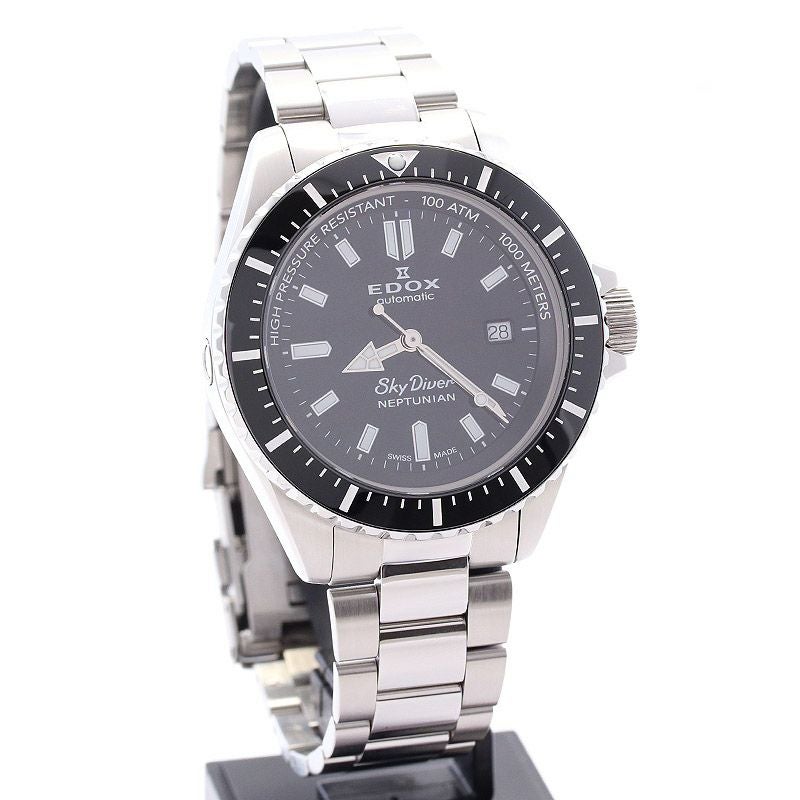 【中古】EDOX SKYDIVER NEPTUNIAN AUTOMATIC エドックス スカイダイバー ネプチュニアン オートマティック 80120-3NM-NIN