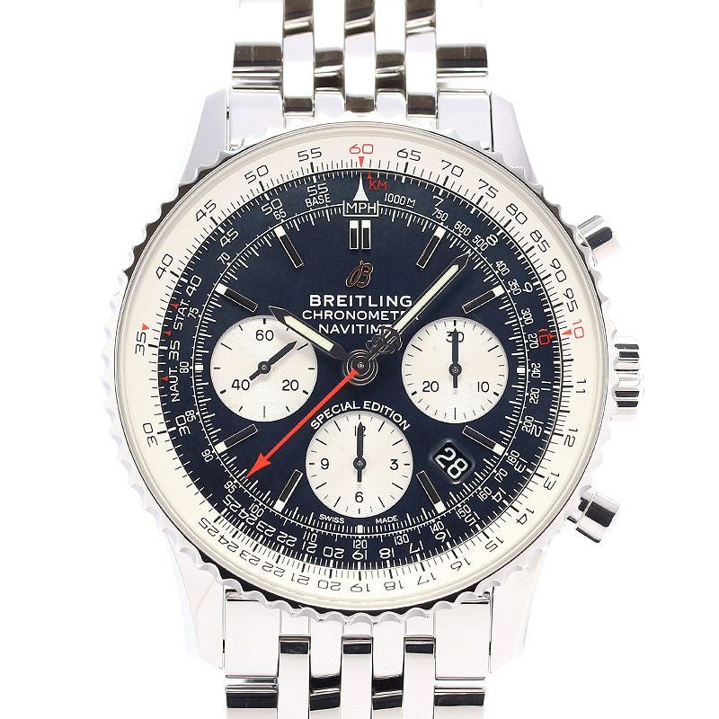 【中古】BREITLING NAVITIMER B01 CHRONOGRAPH 43 JAPAN EDITION ブライトリング ナビタイマーB01 クロノグラフ43 ブラックマザーオブパール ジャパンエディション AB0121211B3A1