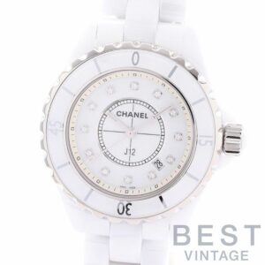 【中古】CHANEL J12 33MM WHITE シャネル J12 33MM ホワイト H1628