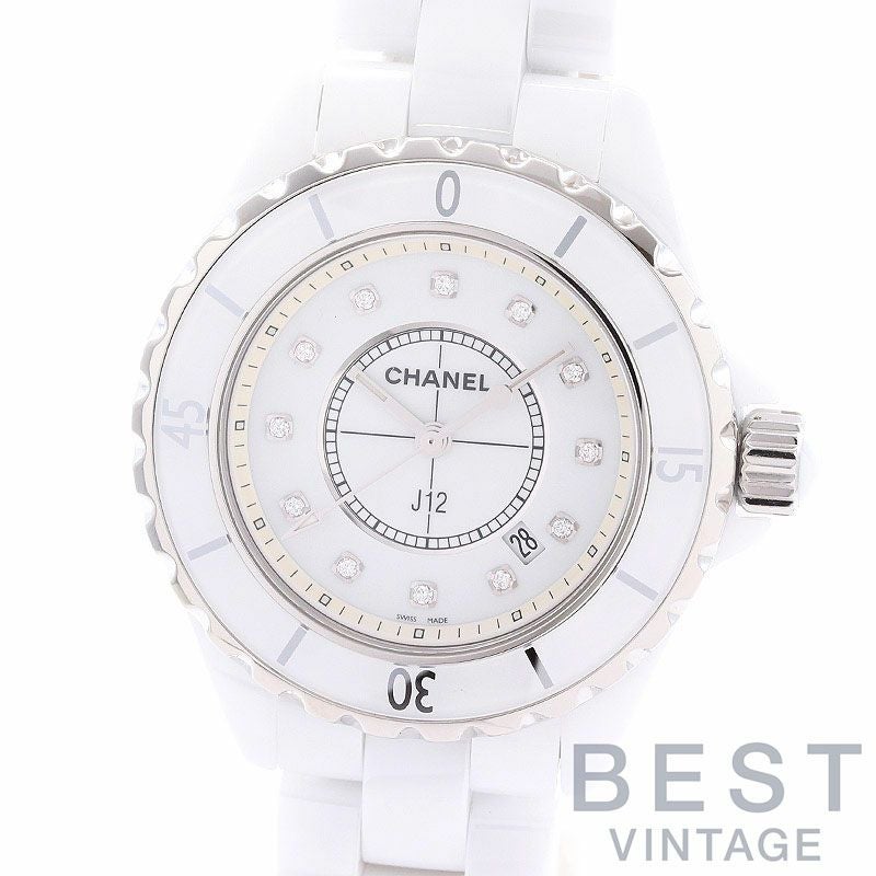 【中古】CHANEL J12 33MM WHITE シャネル J12 33MM ホワイト H1628