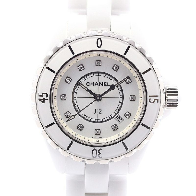 【中古】CHANEL J12 33MM WHITE シャネル J12 33MM ホワイト H1628