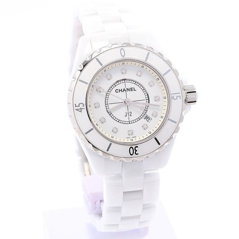 【中古】CHANEL J12 33MM WHITE シャネル J12 33MM ホワイト H1628