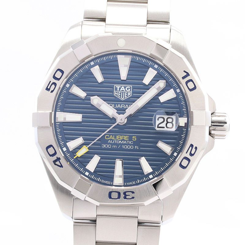 【中古】TAG HEUER AQUARACER CARIBRE 5 AUTOMATIC タグ・ホイヤー アクアレーサー キャリバー5 オートマチック WBD2112.BA0928
