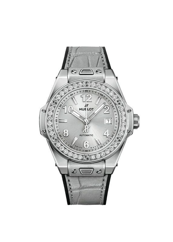 HUBLOT BIG BANG ONE CLICK MONOCHROME STEEL DIAMONDS ウブロ ビッグ・バン ワンクリック モノクローム スチール ダイヤモンド 485.SX.4310.LR.1204.JPN