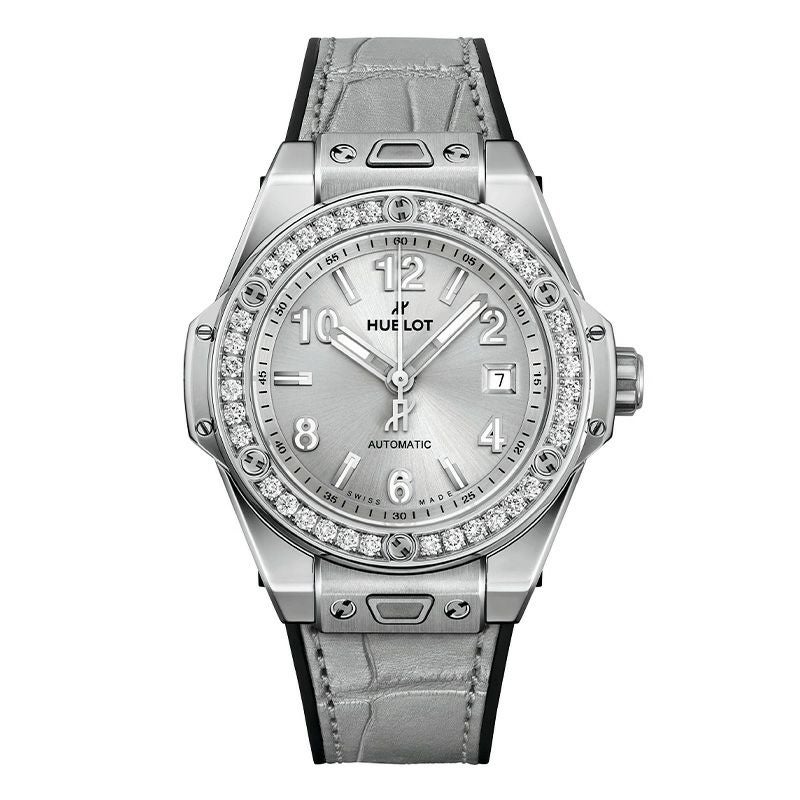 HUBLOT BIG BANG ONE CLICK MONOCHROME STEEL DIAMONDS ウブロ ビッグ・バン ワンクリック モノクローム スチール ダイヤモンド 485.SX.4310.LR.1204.JPN