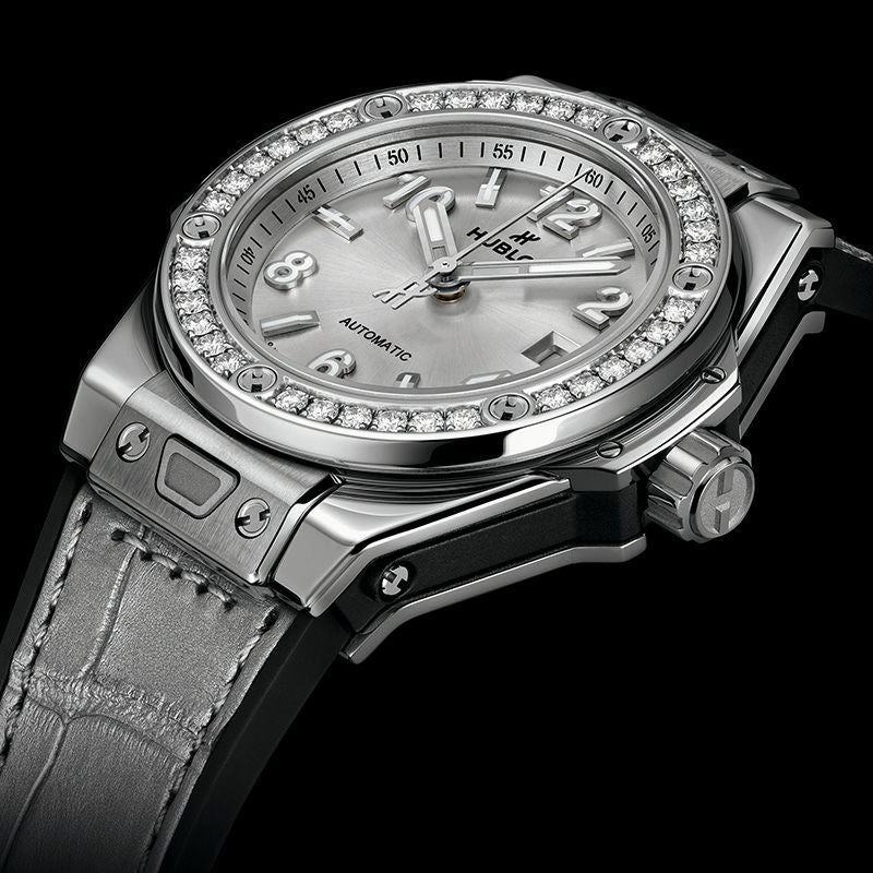 HUBLOT BIG BANG ONE CLICK MONOCHROME STEEL DIAMONDS ウブロ ビッグ・バン ワンクリック モノクローム スチール ダイヤモンド 485.SX.4310.LR.1204.JPN
