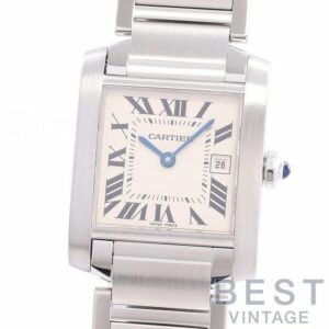 【中古】CARTIER TANK FRANCAISE MEDIUM MODEL カルティエ タンクフランセーズMM W51011Q3