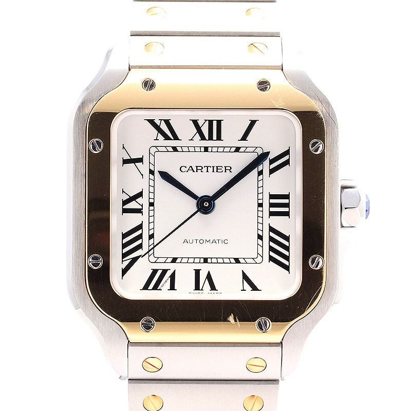 【中古】CARTIER SANTOS DE CARTIER MEDIUM MODEL カルティエ サントス ドゥ カルティエ MM W2SA0016