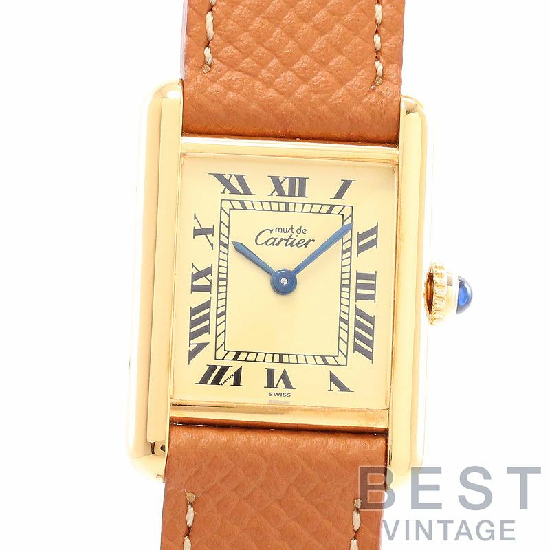 【中古】CARTIER MUST TANK SMALL MODEL VERMEIL カルティエ マストタンクSM ヴェルメイユ W1003153