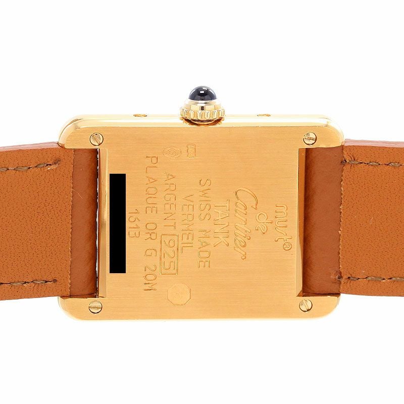 【中古】CARTIER MUST TANK SMALL MODEL VERMEIL カルティエ マストタンクSM ヴェルメイユ W1003153
