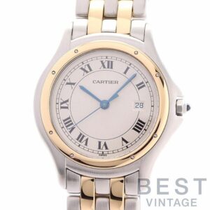 【中古】CARTIER PANTHER COUGAR FIGARO LARGE MODEL 2ROW カルティエ パンテール クーガー フィガロ LM 2ロウ W35006B6 (187904)