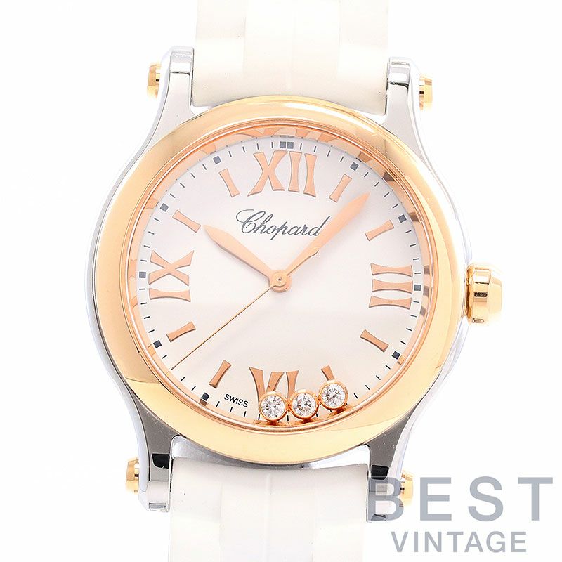 【中古】CHOPARD HAPPY SPORT 30MM QUARTZ ショパール ハッピースポーツ 30MM クォーツ 278590-6001