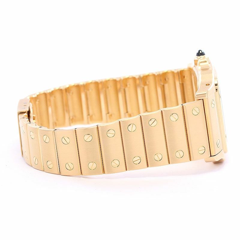 【中古】CARTIER SANTOS DE CARTIER WATCH LARGE MODEL MOON PHASE カルティエ サントス ドゥ カルティエ ガルベ ウォッチ LM ムーンフェイズ W20005C5