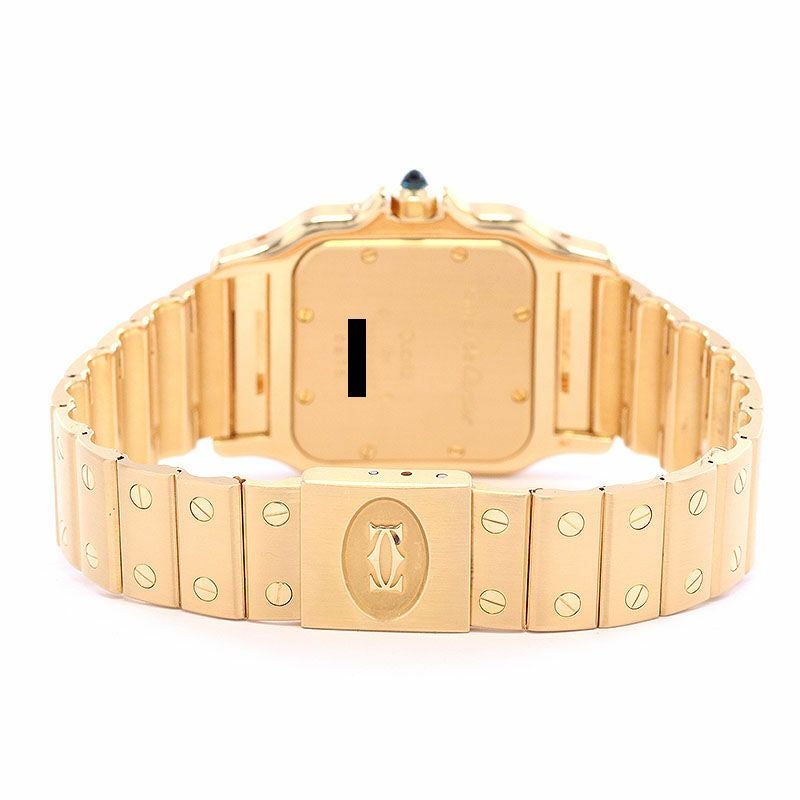 【中古】CARTIER SANTOS DE CARTIER WATCH LARGE MODEL MOON PHASE カルティエ サントス ドゥ カルティエ ガルベ ウォッチ LM ムーンフェイズ W20005C5