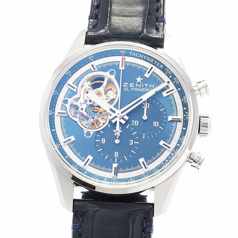 【中古】ZENITH CHRONOMASTER EL PRIMERO OPEN CHARLES VERMOT TRIBUTE ゼニス クロノマスター エル・プリメロ オープン シャルルベルモ トリビュート 03.20416.4061/51.C700