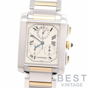 【中古】CARTIER TANK FRANCAISE EXTRA-LARGE MODEL CHRONO REFLEX カルティエ タンクフランセーズXL クロノリフレックス W51004Q4