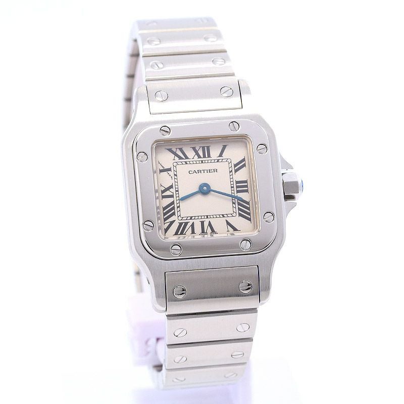 【中古】CARTIER SANTOS GALBEE SMALL MODEL カルティエ サントスガルベSM W20056D6
