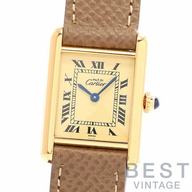 【中古】CARTIER MUST TANK SMALL MODEL VERMEIL カルティエ マストタンクSM ヴェルメイユ W1003154