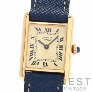 【中古】CARTIER MUST TANK SMALL MODEL VERMEIL カルティエ マストタンクSM ヴェルメイユ -