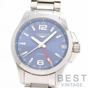 【中古】LONGINES CONQUEST GMT ロンジン コンクエスト GMT L3.687.4.99.6