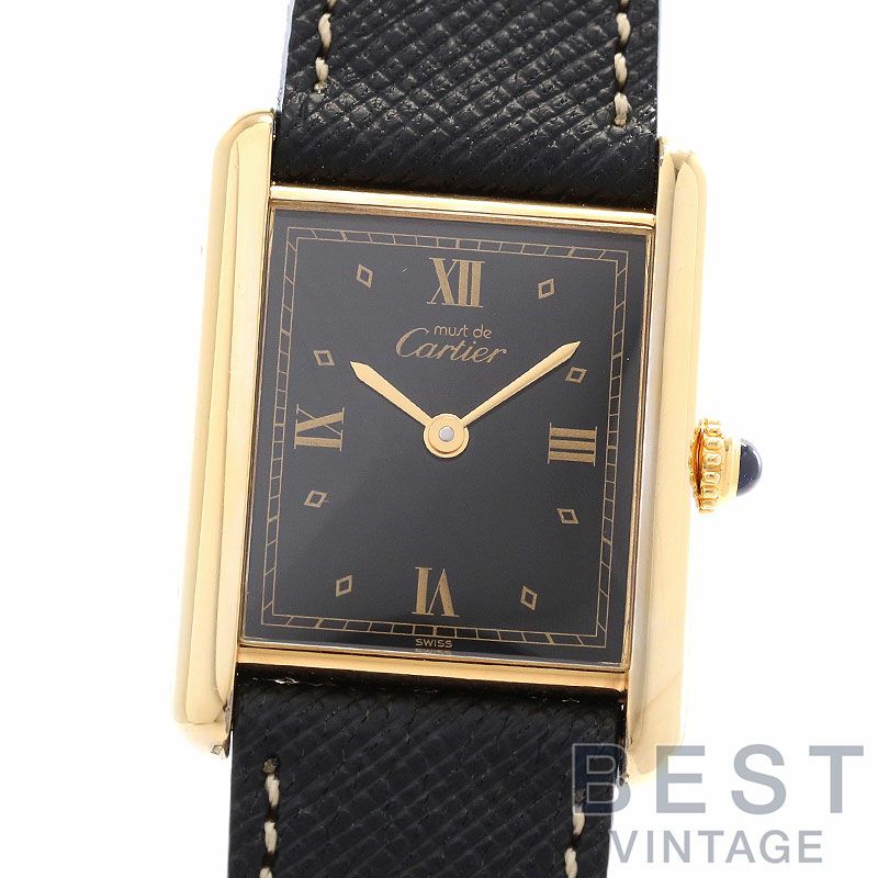 【中古】CARTIER MUST TANK LARGE MODEL VERMEIL カルティエ マストタンク LM ヴェルメイユ W1001254