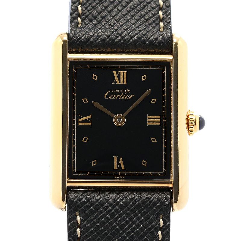 【中古】CARTIER MUST TANK LARGE MODEL VERMEIL カルティエ マストタンク LM ヴェルメイユ W1001254