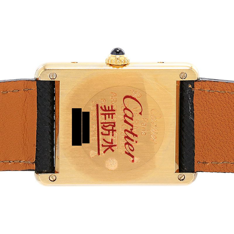 【中古】CARTIER MUST TANK LARGE MODEL VERMEIL カルティエ マストタンク LM ヴェルメイユ W1001254
