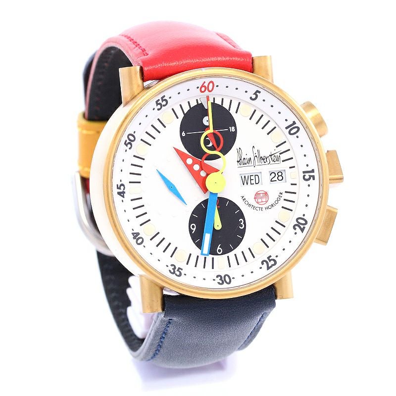 【中古】ALAIN SILBERSTEIN CHRONO B BAUHAUS 999 LIMITED アラン・シルベスタイン クロノB バウハウス 999本限定 KB162