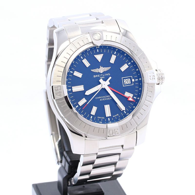 【中古】BREITLING AVENGER AUTOMATIC GMT 45 ブライトリング アベンジャー オートマチック GMT 45 A32395101C1A1
