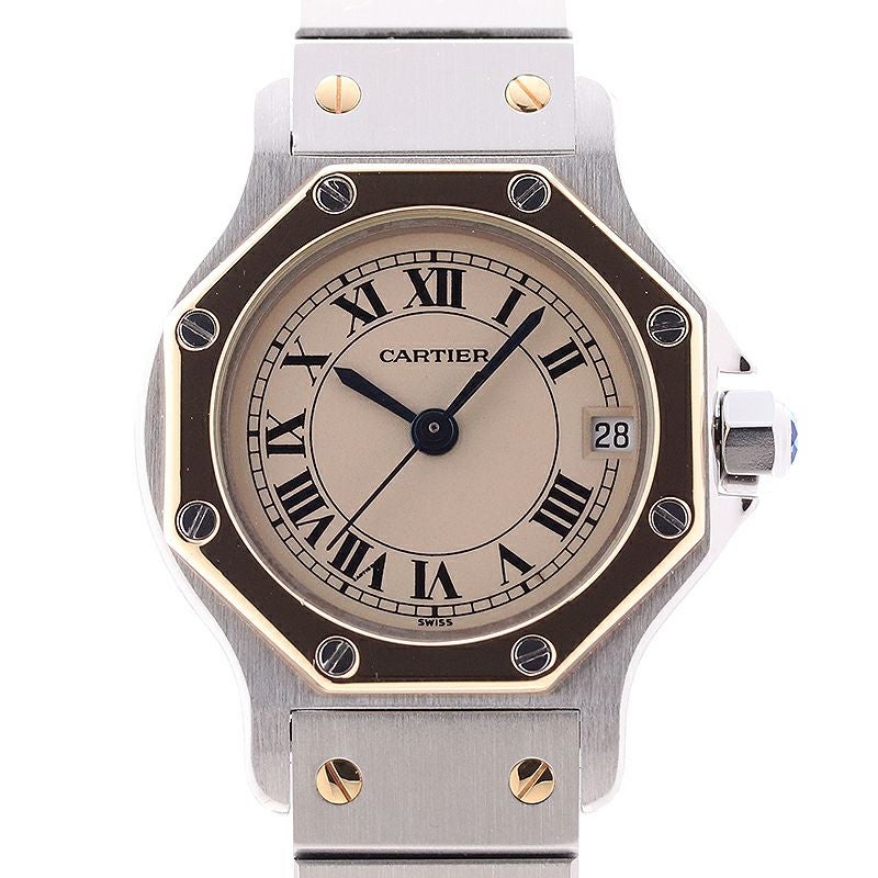 【中古】CARTIER SANTOS RONDE SMALL MODEL / SANTOS OCTAGON SMALL MODEL カルティエ サントスロンドSM / サントスオクタゴンSM 187903