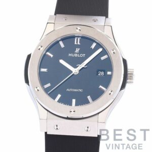 【中古】HUBLOT CLASSIC FUSION TITANIUM BLACK SHINY JAPAN LIMITED EDITION ウブロ クラシック・フュージョン チタニウム ブラックシャイニー 日本限定 542.NX.1270.RX