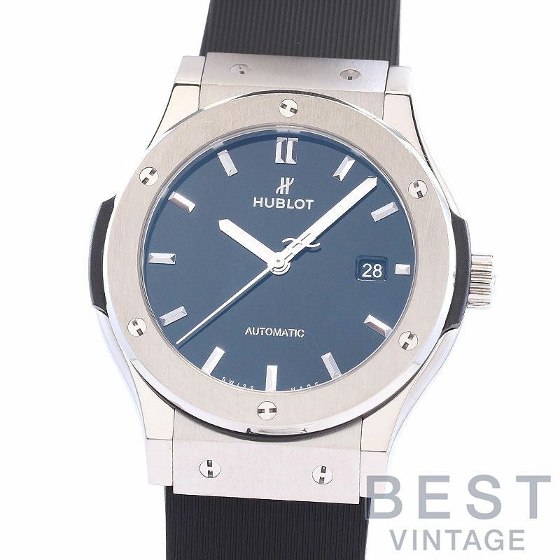 【中古】HUBLOT CLASSIC FUSION TITANIUM BLACK SHINY JAPAN LIMITED EDITION ウブロ クラシック・フュージョン チタニウム ブラックシャイニー 日本限定 542.NX.1270.RX