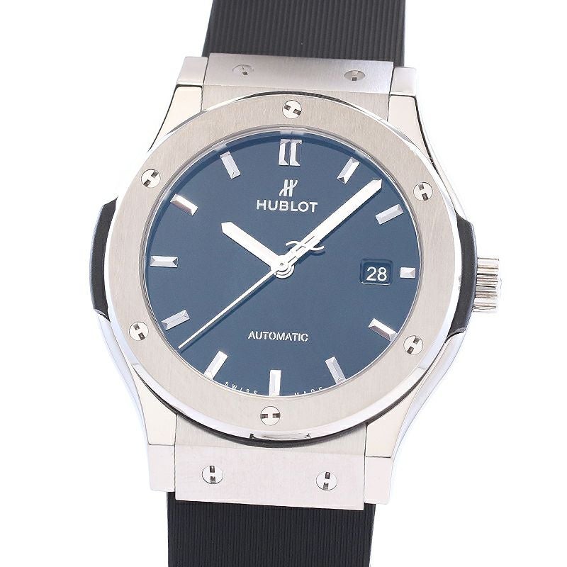 【中古】HUBLOT CLASSIC FUSION TITANIUM BLACK SHINY JAPAN LIMITED EDITION ウブロ クラシック・フュージョン チタニウム ブラックシャイニー 日本限定 542.NX.1270.RX